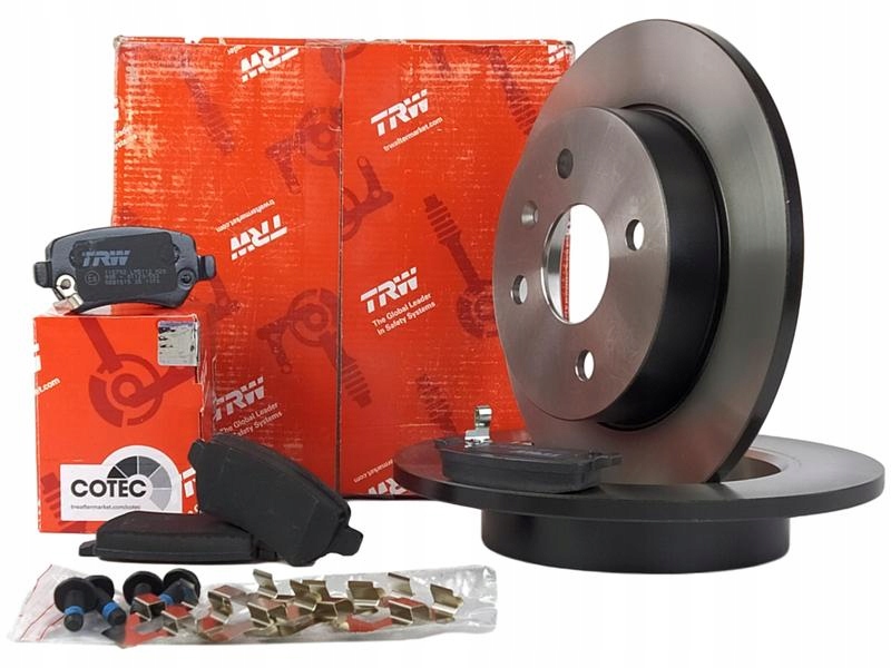 

Trw Tarcze Klocki Tył Opel Astra G H 4 Otw
