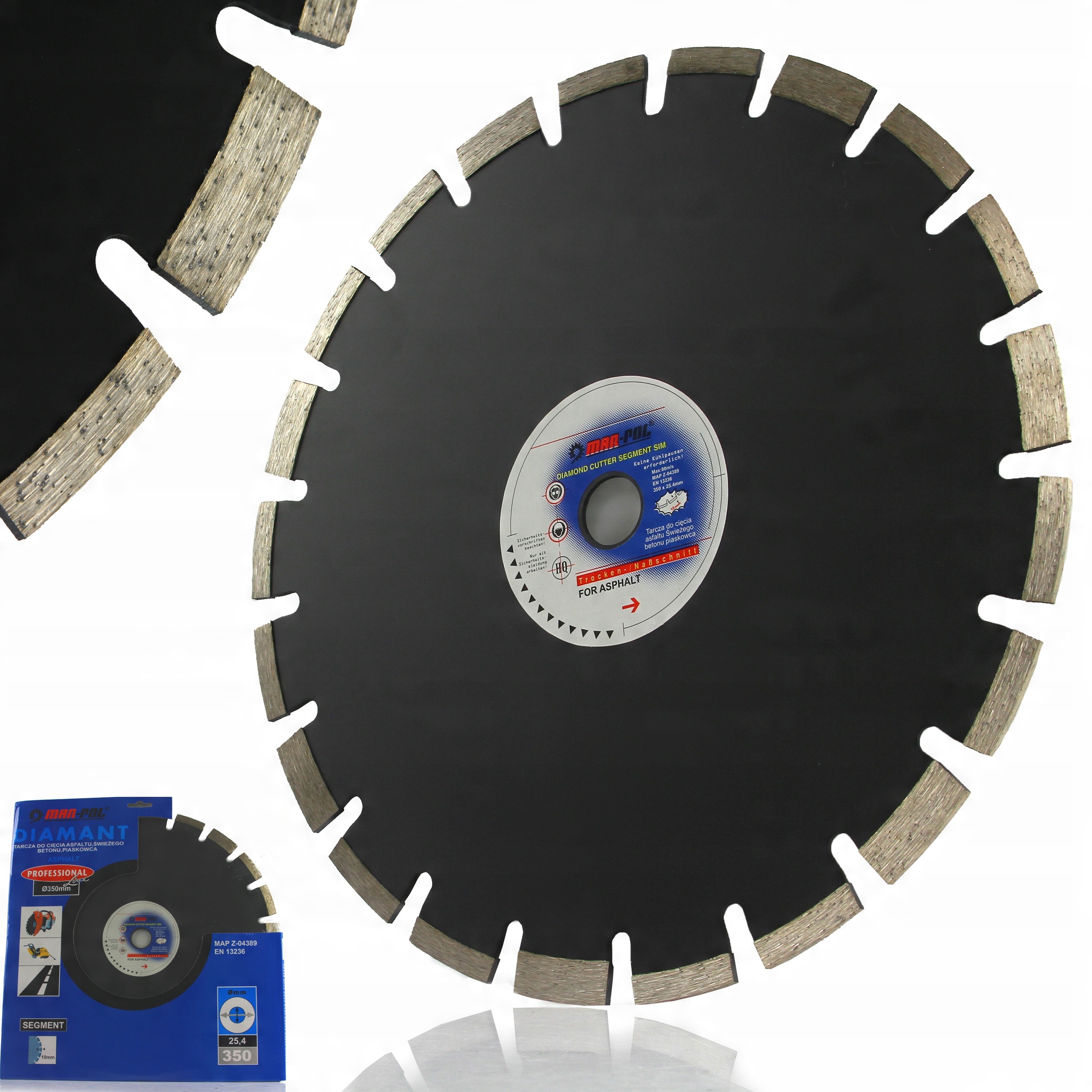 

Tarcza Diamentowa 350x25.4mm Do Betonu Asfaltu