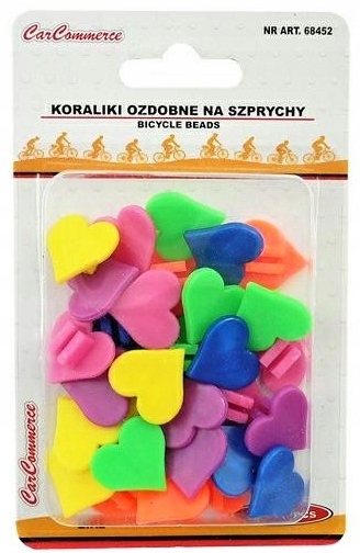KORALIKI NA SZPRYCHY KOLOROWE ROWEROWE- KOŁO ROWER -SERDUSZKA -FOR KIDS Model 32350_CN(36)