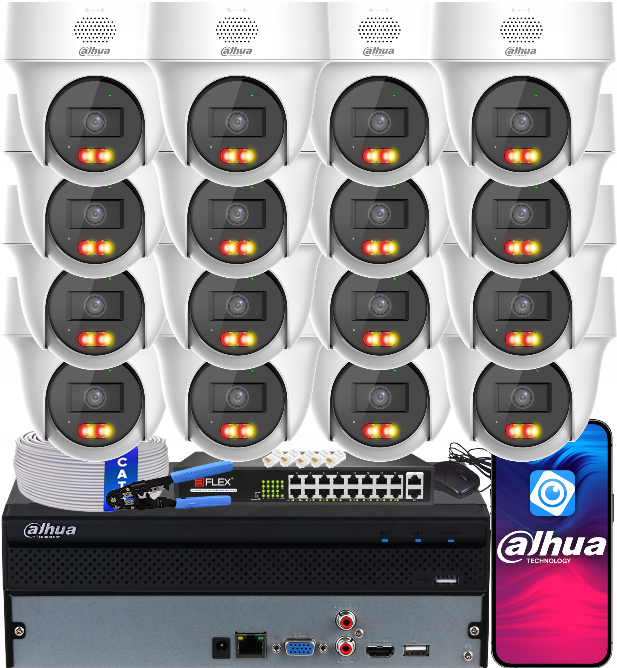 4MPx Ip monitorování Dahua 16x IPC-PT1439H-PV-0280B Led Ir otočné kamery