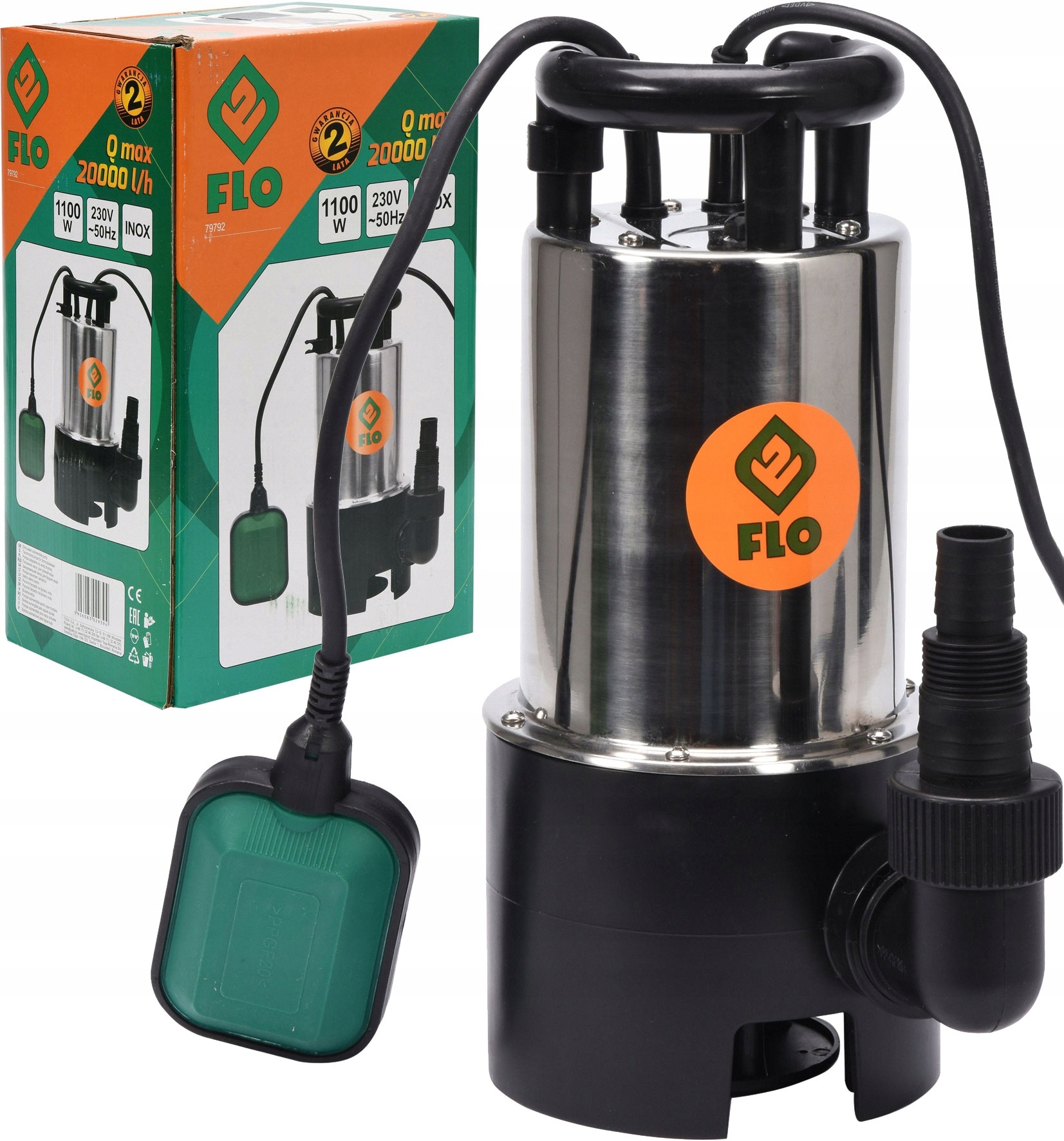 Pompa Do Wody Brudnej I Czystej Zanurzeniowa 1100W