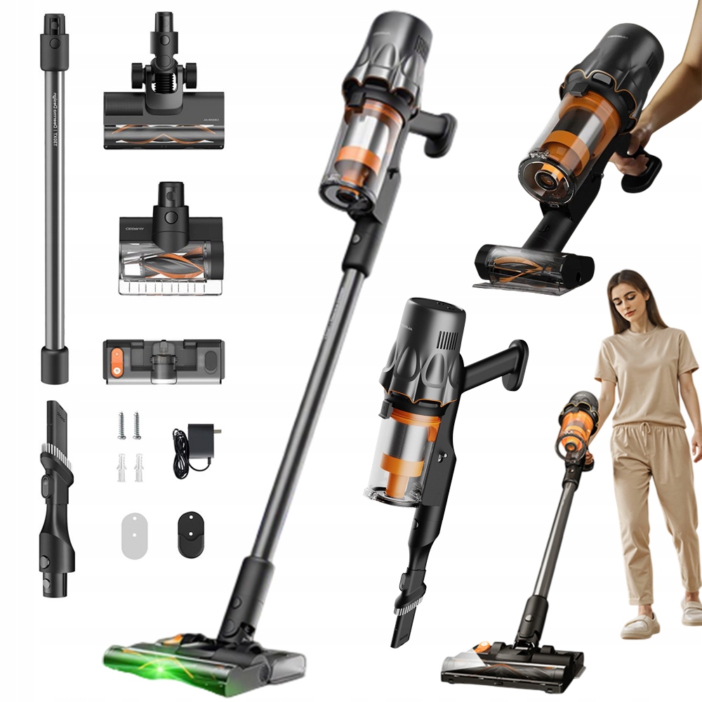 Odkurzacze Pionowe Deerma T30W Xt 450W 45KPA Ręczne Bezprzewodowe Led Domu