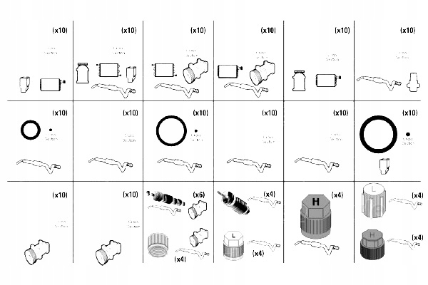 Valeo Montážna Sada Klimatizácie Audi Vw