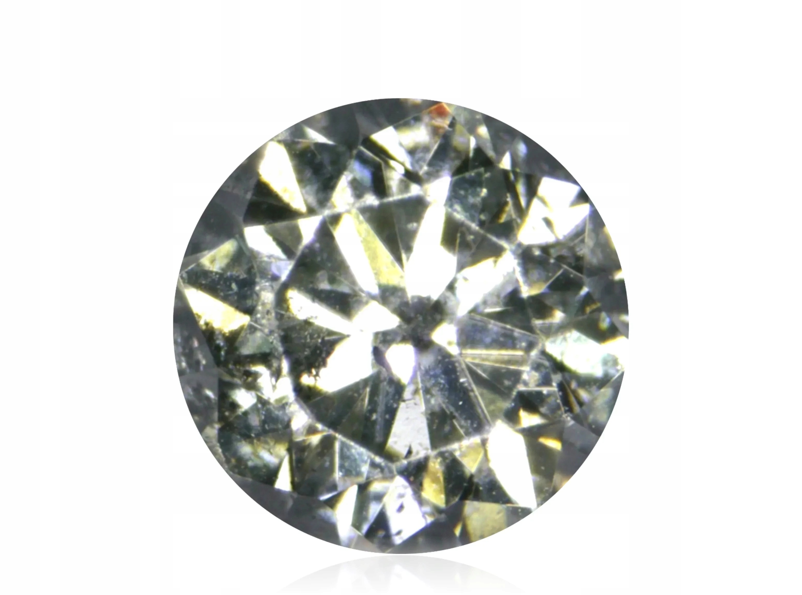 Přírodní Diamant 0.03ct Zelený Briliant I1 eCertifikát Wbd