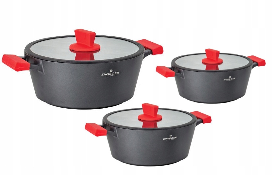 

Garnki Zwieger Obsidian Zestaw Garnków Indukcja 6