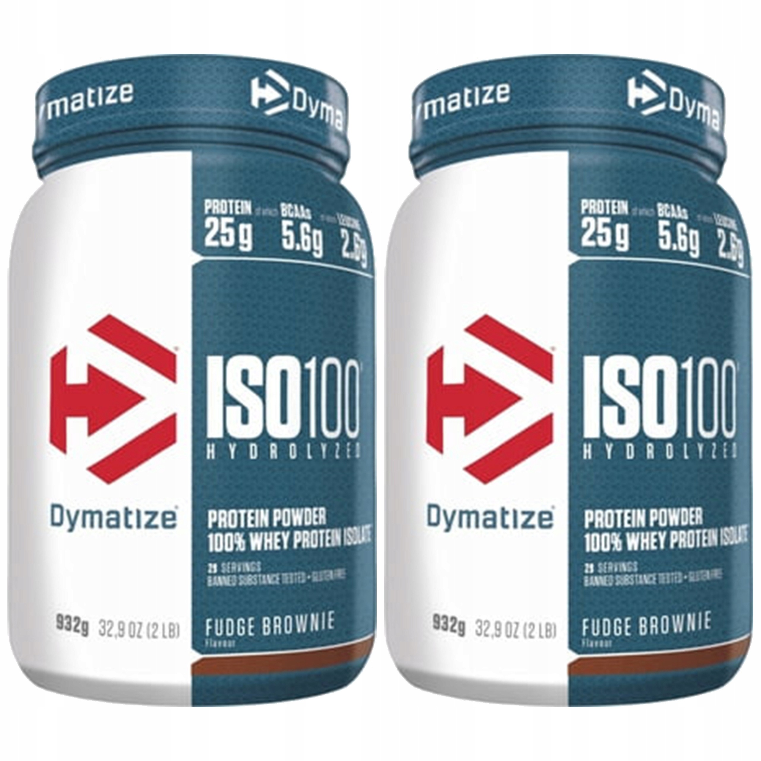 2x Dymatize Iso 100 Hydrolyzát Proteinový Izolát 932 g Bcaa Eaa Svalová hmota