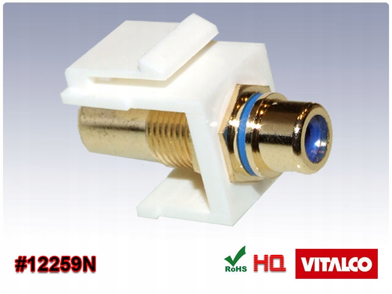 Przejście 1x RCA gn - 1x RCA gn (Keystone) Vitalco Kod producenta #12259N