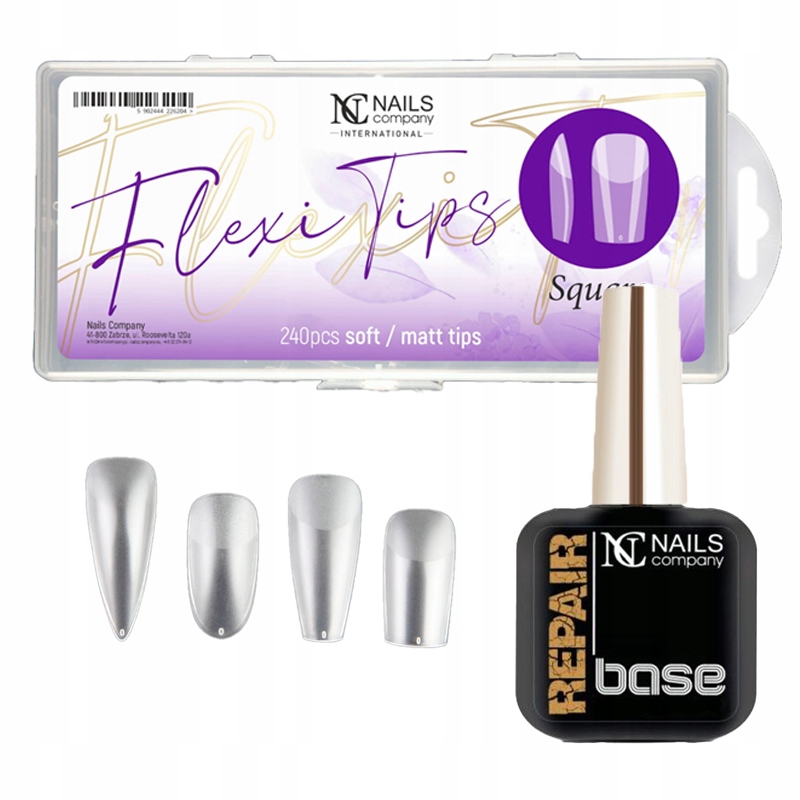 

Zestaw Nails Company Formy Baza 6ml Clear
