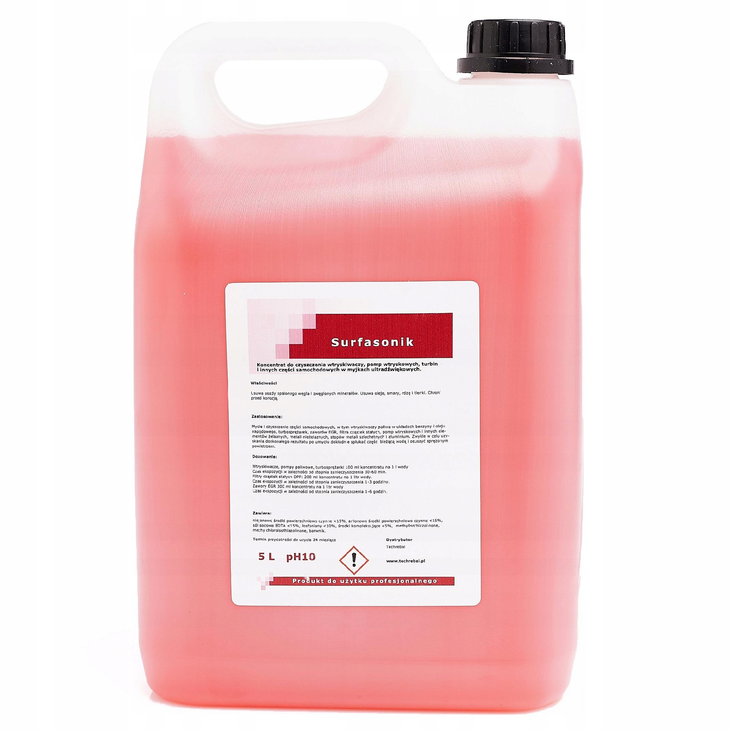 Koncentrát Pro Ultrazvukovou Myčku 5 L Pro Vstřikovače Techrebal
