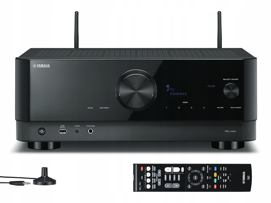 Yamaha amplituner Av 7.2 8K MusicCast RX-V4A Bluetooth, AirPlay2, Wi-Fi
