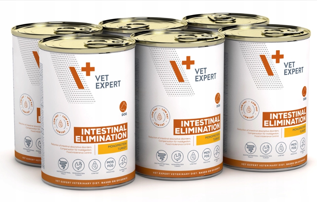 4T Veterinary Diet Intestinal Elimination Low Fat Dog Puszka 6*400g