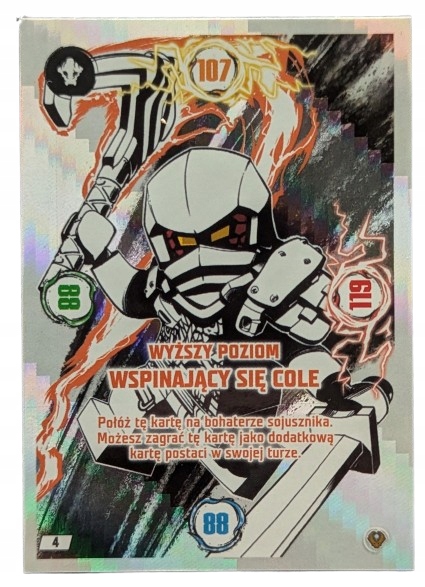 Karta Lego Ninjago Seria 9 Następny Poziom Numer 004