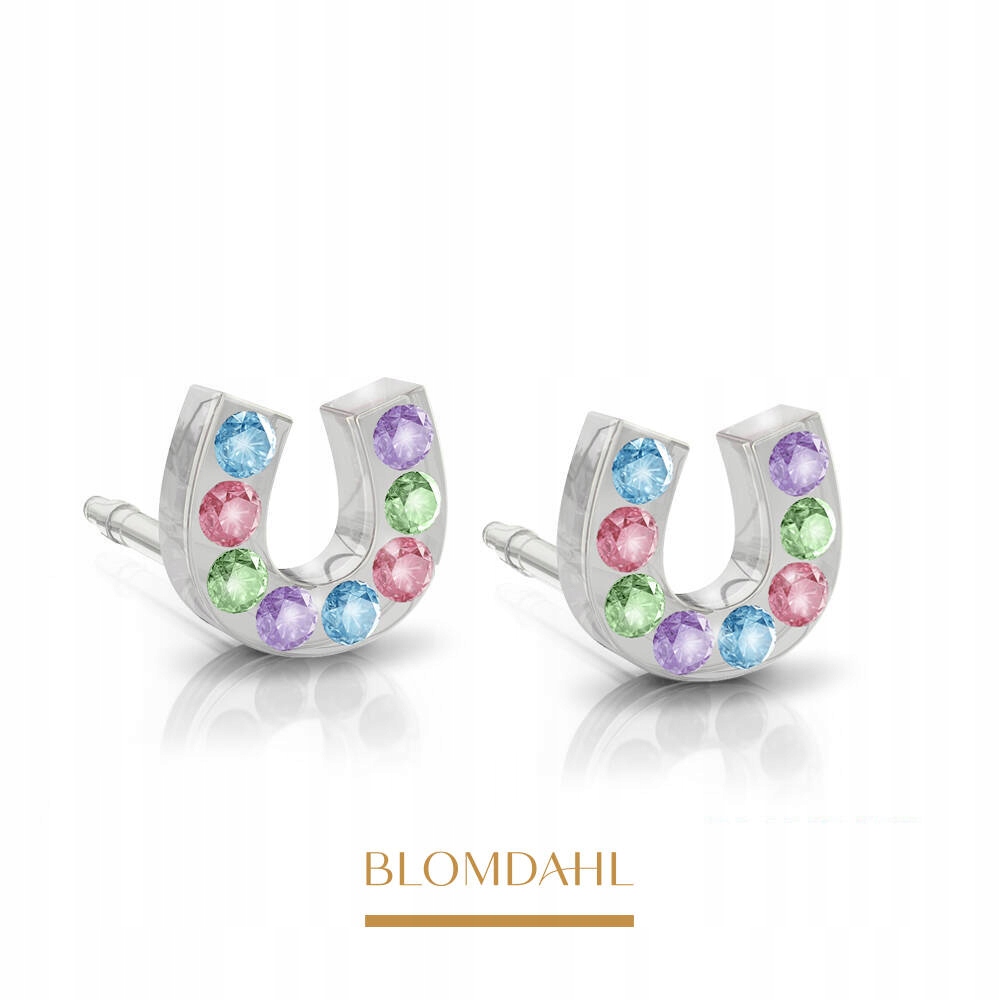 Hypoalergenní Náušnice Blomdahl Podkova Světlá fantazie 7 mm