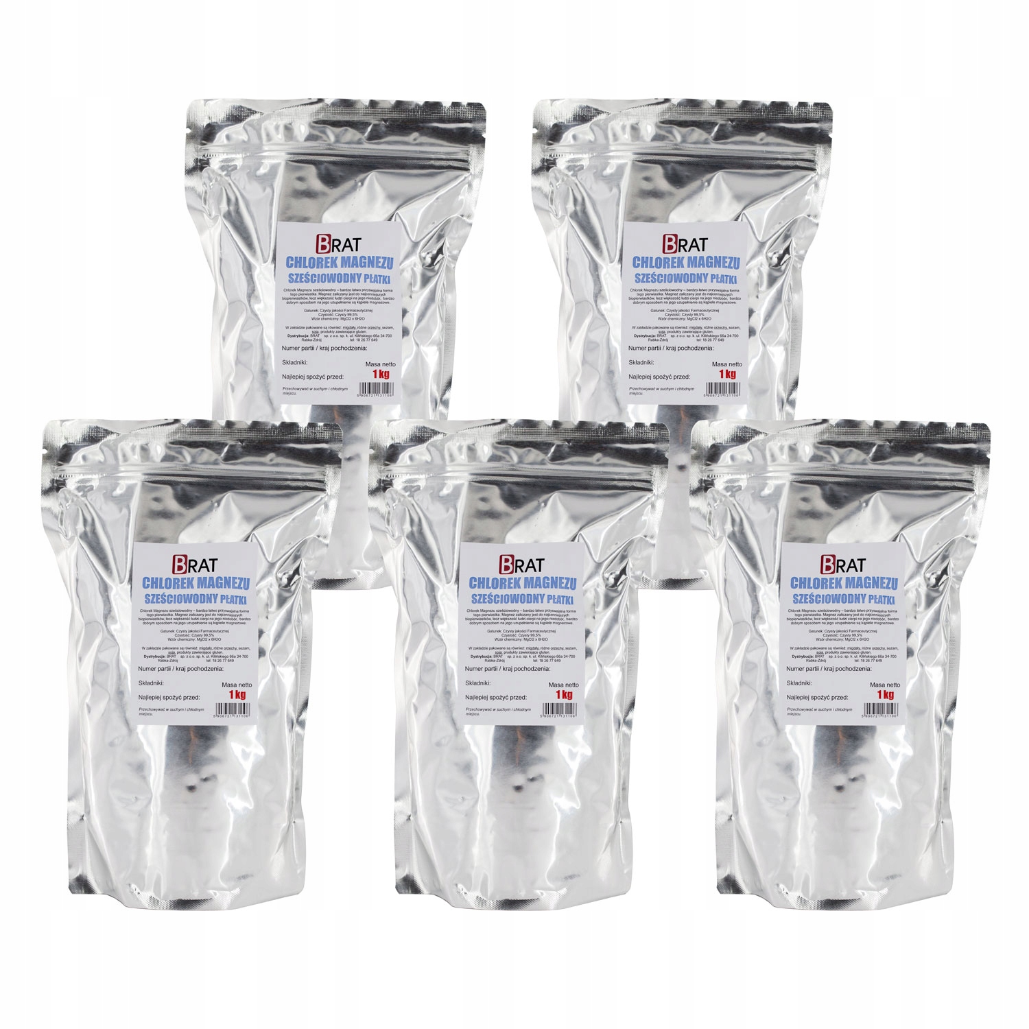 

Chlorek Magnezu Szesciowodny Farmaceutyczny 5kg
