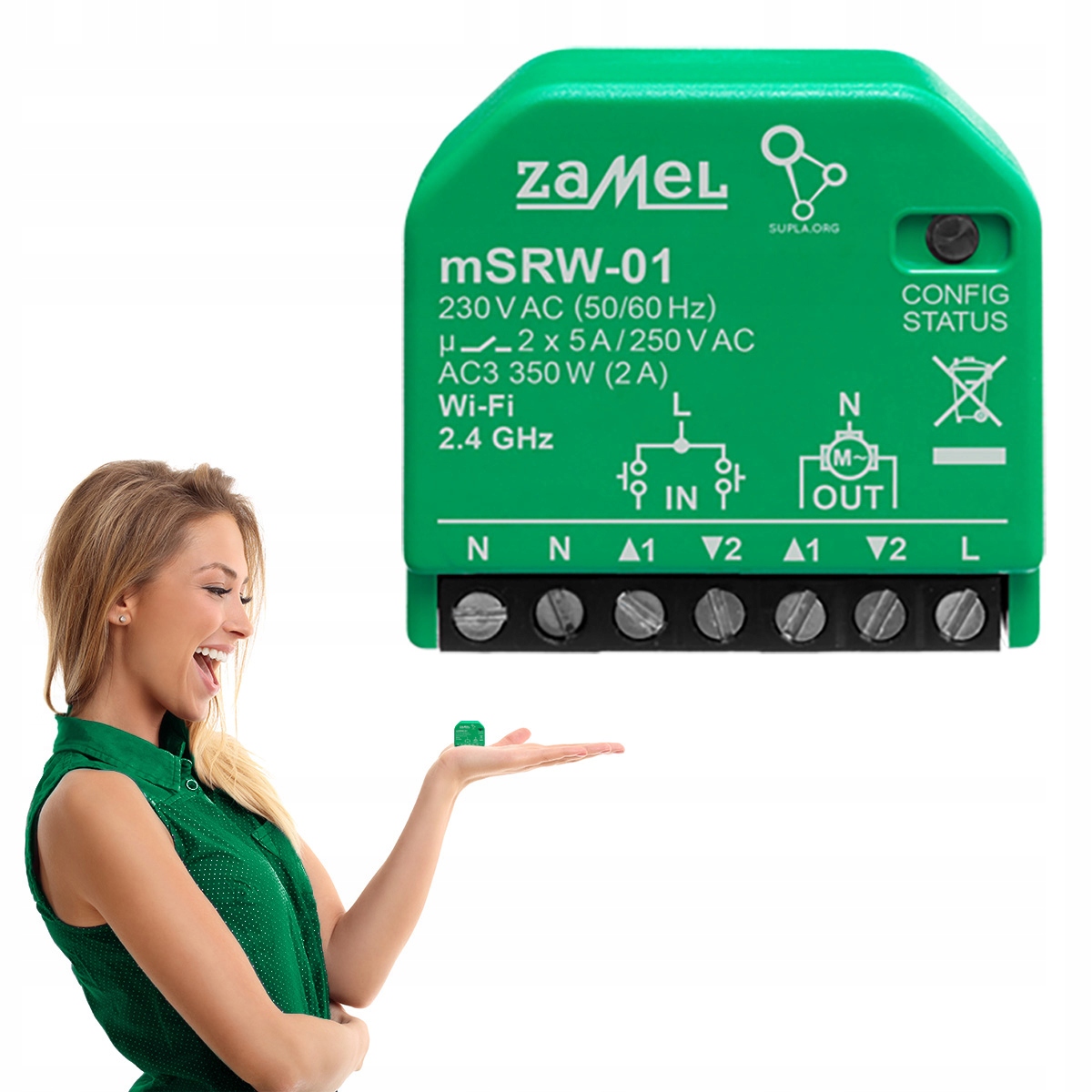 Sterownik rolet WiFi mSRW-01 dopuszkowy inteligentny dom Supla Smart Home