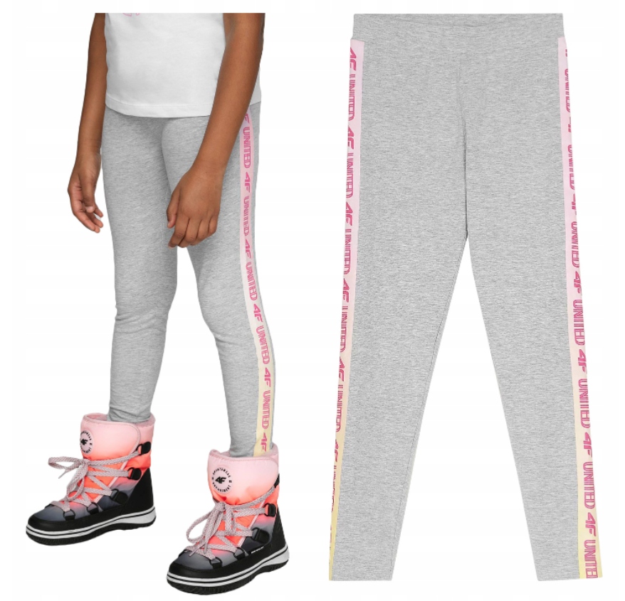 

4F Legginsy Bawełniane Getry JLEG003 > 134