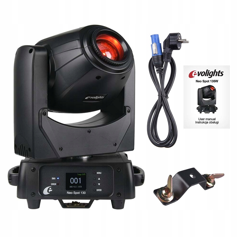 Głowica ruchoma Led oświetlenie sceniczne Evolights Neo Spot 130W DMX Dj