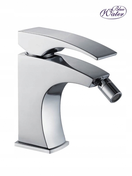 Bidetová Baterie Čtvercová S Chromovou Zátkou