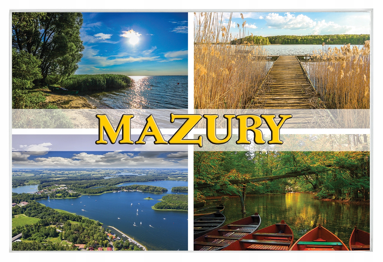 

Magnesy na lodówkę miasta - Mazury
