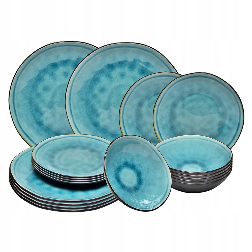 

Serwis Obiadowy Turkusowy Laguna Zestaw 18EL 6OSÓB