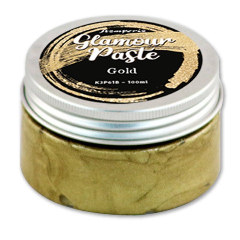 Stamperia Pasta Glamour 100ML.ZLATÁ Třpytivá Sada Kreativní ruční práce