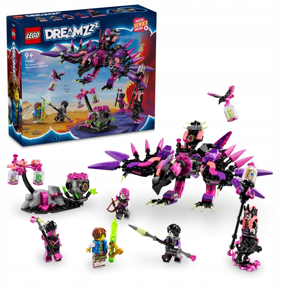 Lego DREAMZzz 71483 Nikdyčarodějnice a její stvoření z noční můry