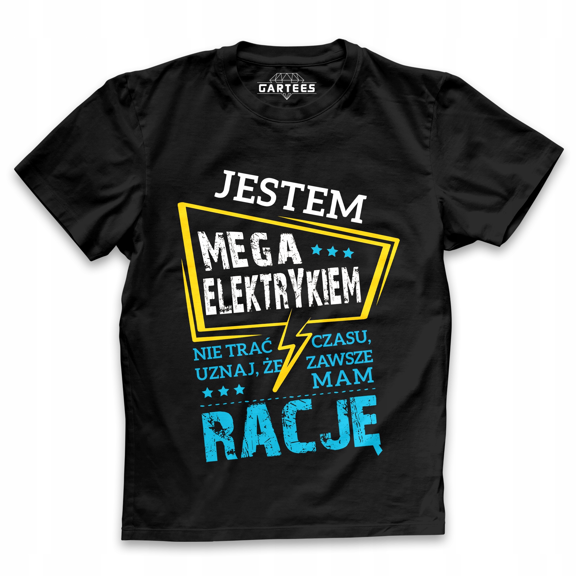 

Koszulka Męska Jestem Elektrykiem Mam Racje