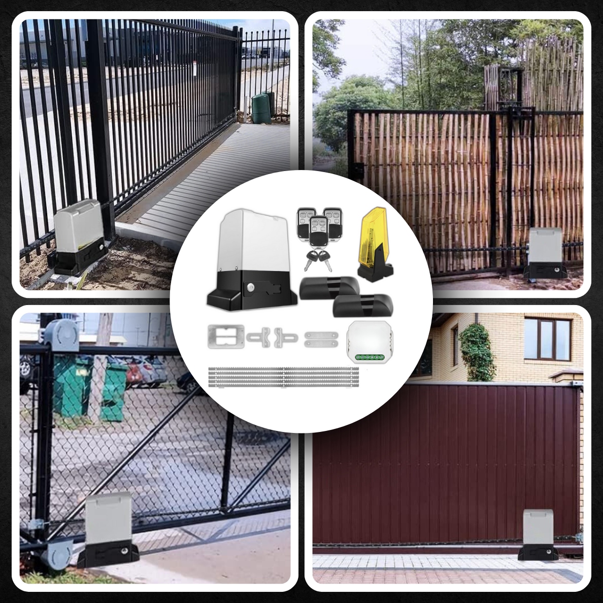 ZESTAW AUTOMAT DO BRAMY NAPĘD 600kg NA PILOTA 5x LISTWA 5 metrów LAMPA Napięcie zasilające 220 V