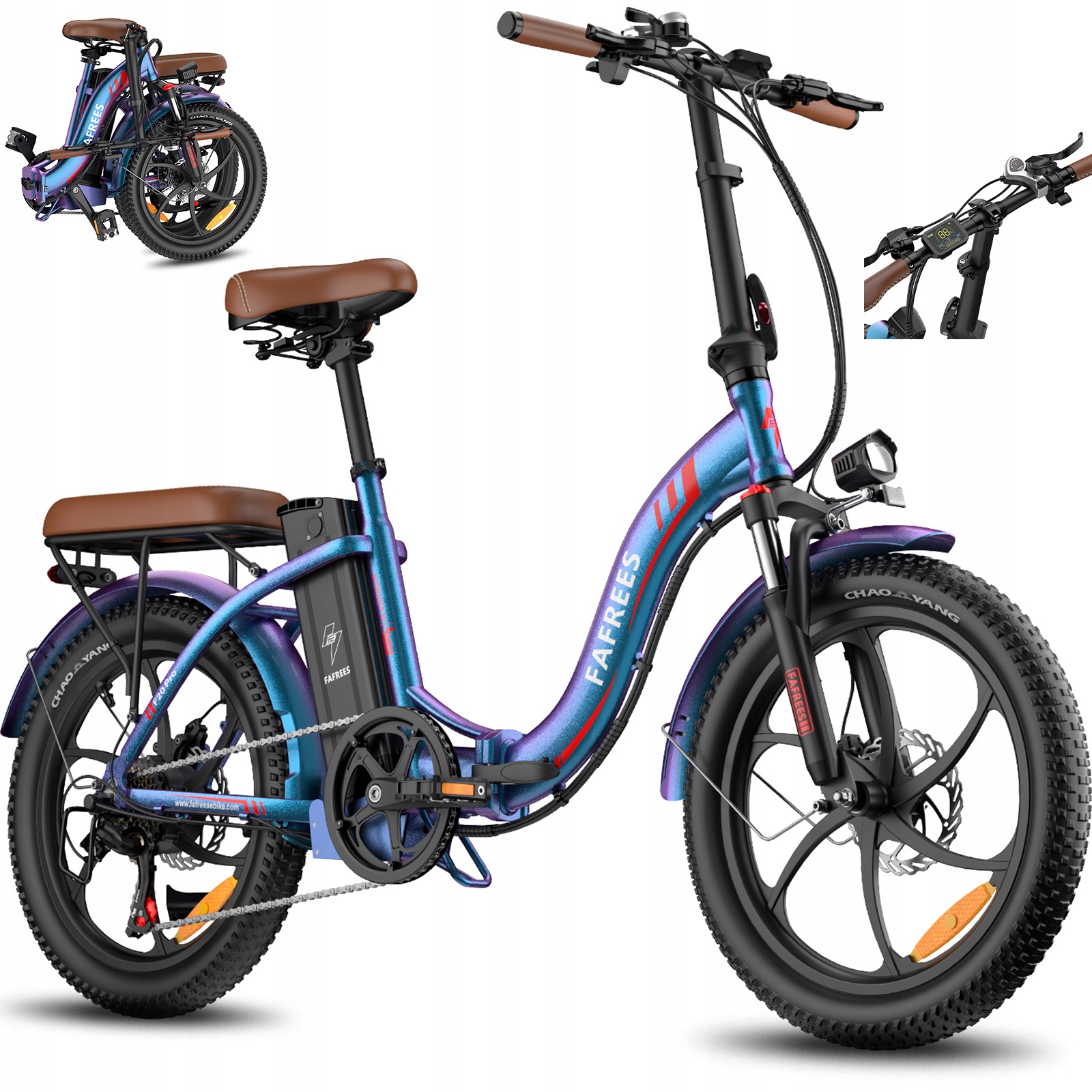 Fafrees F20 Pro 20" Skládací Elektrické Městské Kolo 250W, Dojezd 150 km, 36V 18Ah, Rychlost 25 km/h