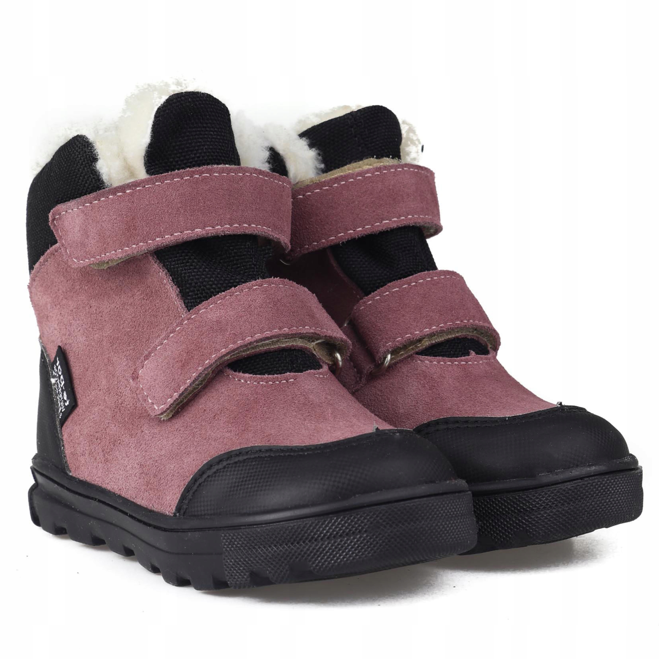 Mido 32-34 Buty Zimowe Skórzane Ocieplane Wodoodporne Na Rzepy Eosin R 26