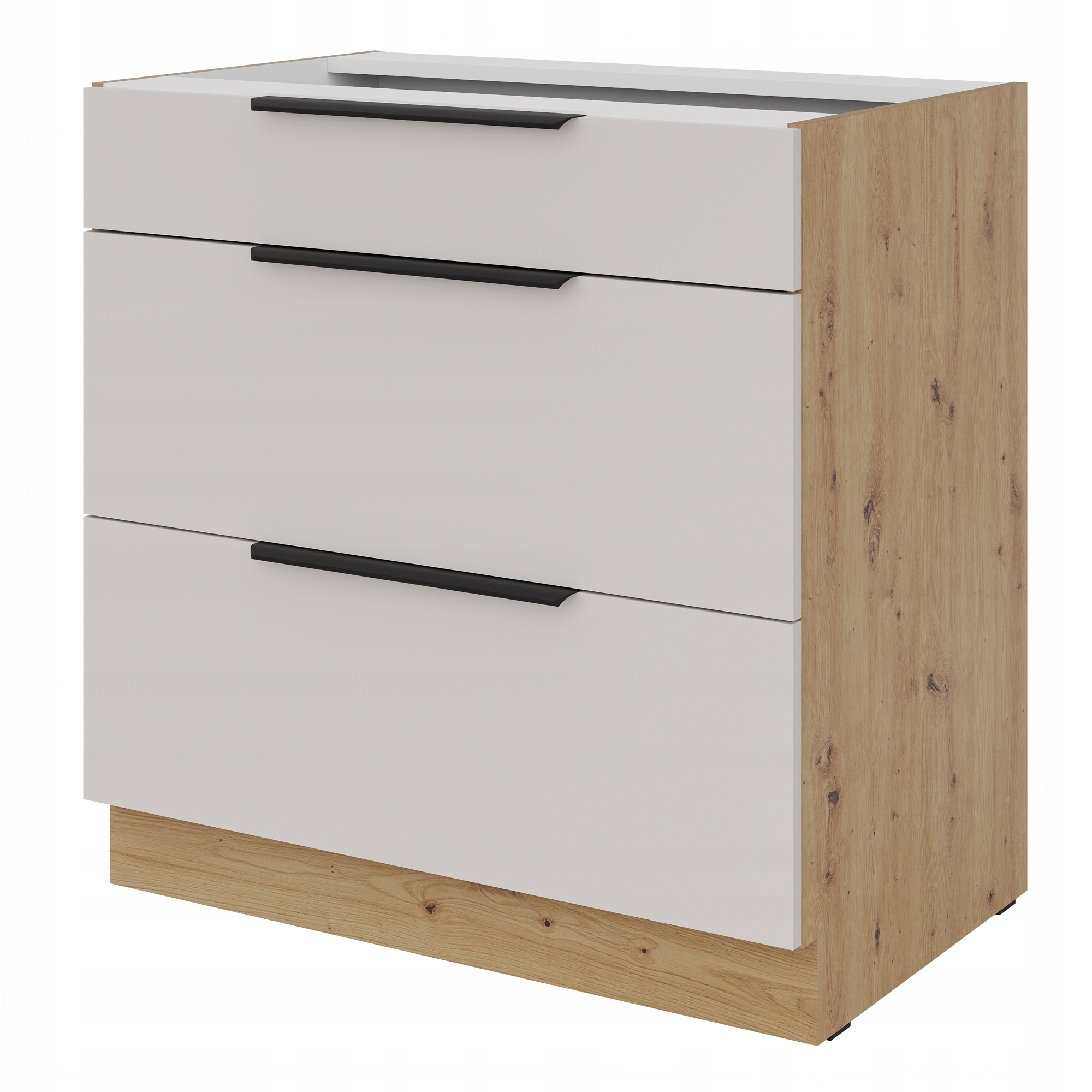 Kuchyňská skříňka stojící 80 cm s zásuvkami Premium Box. Kašmír Artisan