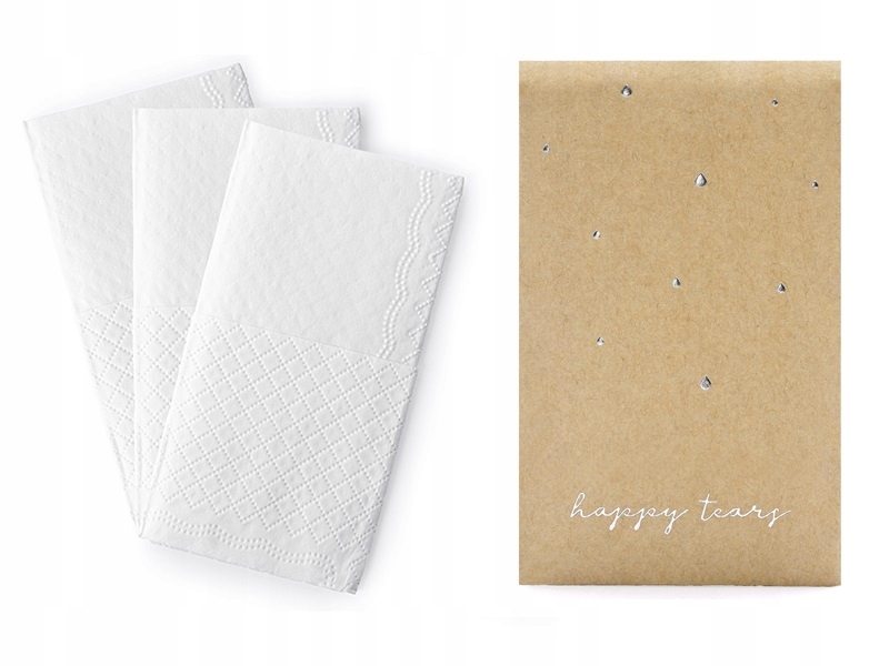 

CHUSTECZKIi higieniczne Happy tears Dekoracje Ślub