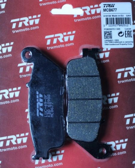 KLOCKI HAM PRZÓD TRW LUCAS HONDA CBF1000 '06-11