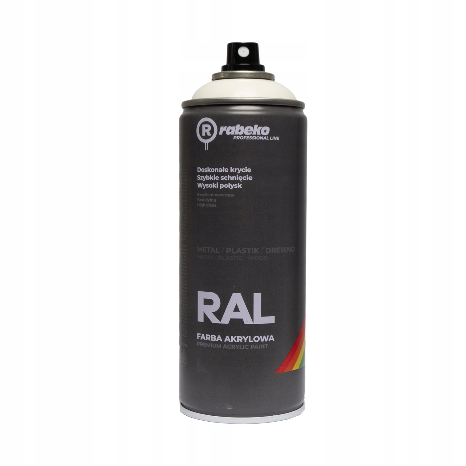 SPRAY farba Rabeko RAL 400ml BIAŁY mat RAL 9010