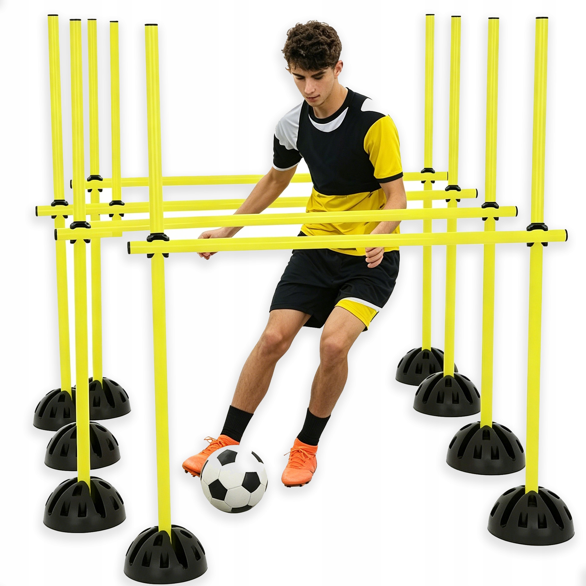 Tréninkový Plotek S Nastavitelnou Tyčí 100 CM Pro Agile Základna A Spojka