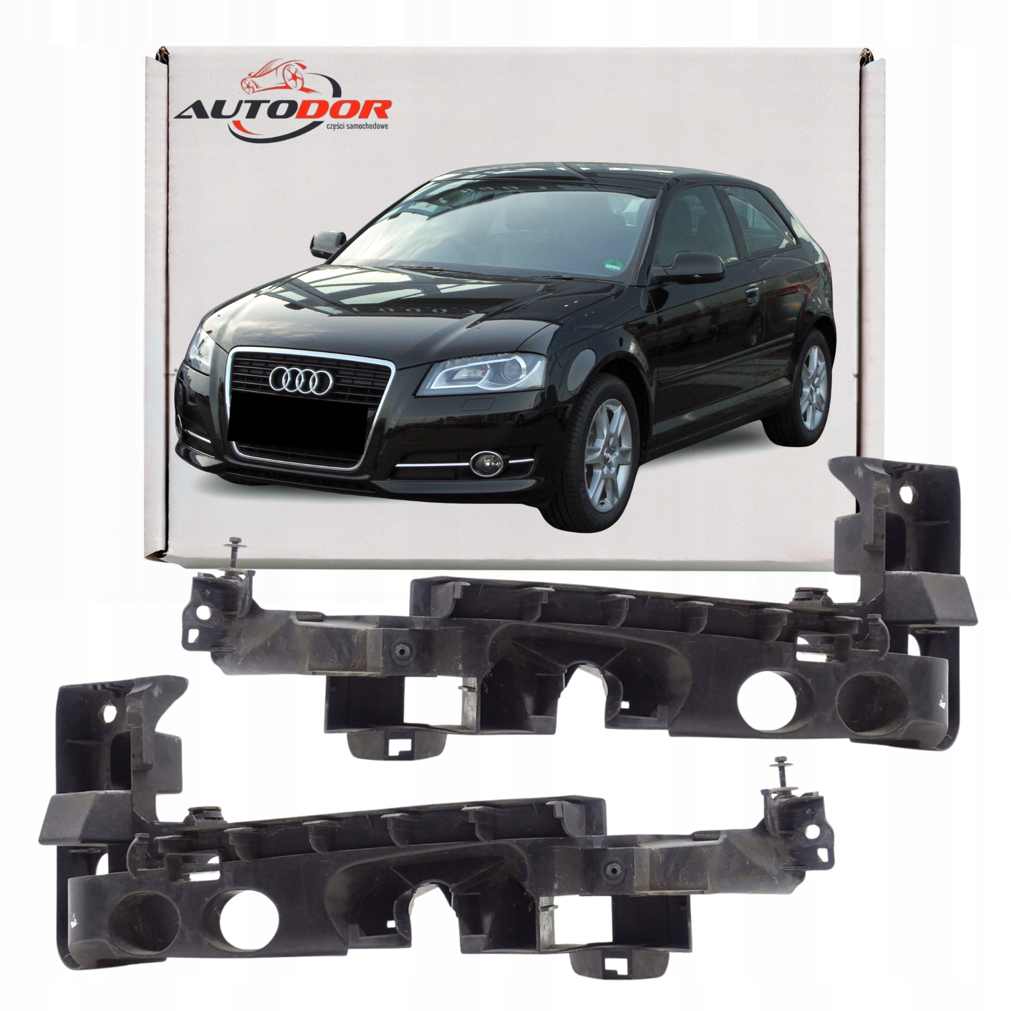 Audi A3 8P 2009-12 Upevňovací Držáky Světlometů Předních Světel P+l