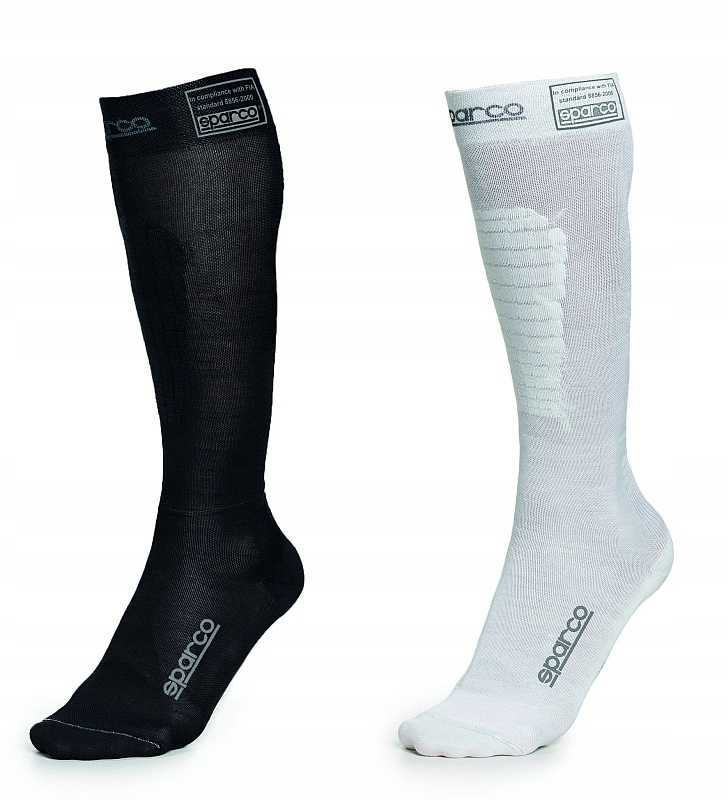 Ponožky ponožky Sparco Compression Biele veľ. 44