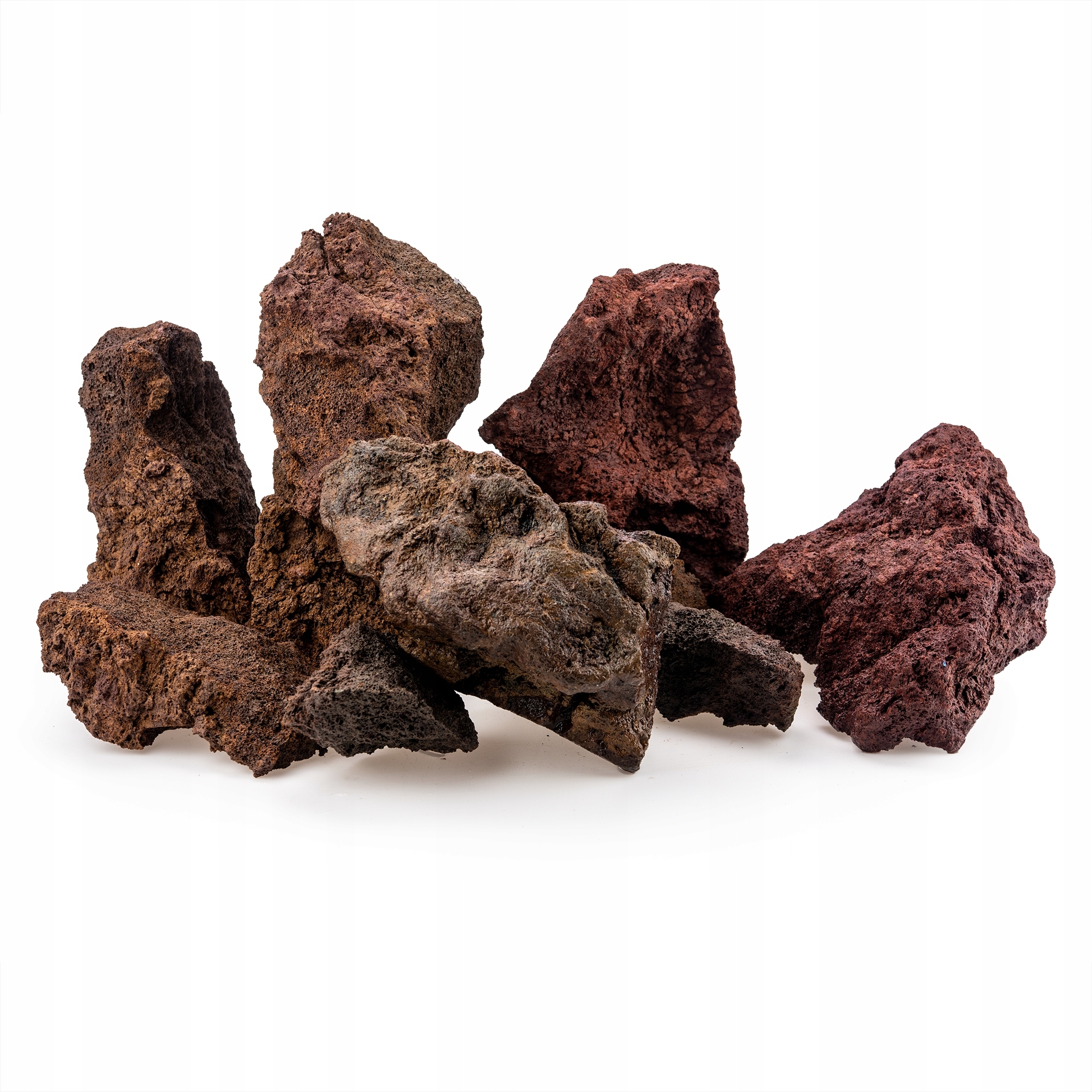 Levně Sada kamenů do akvária Láva Hnědá 10 kg