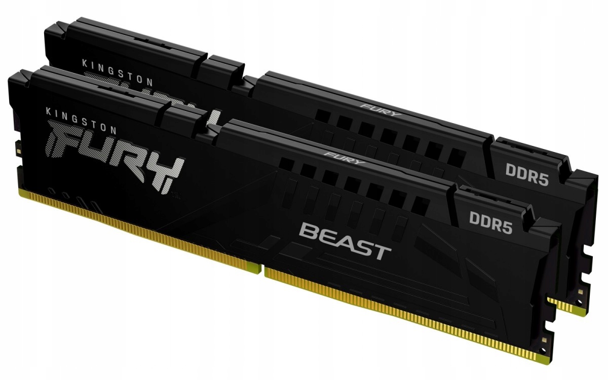Kingston Pamäť DDR5 Fury Beast 64GB(2*32GB)/6000 CL30 Expo čierna