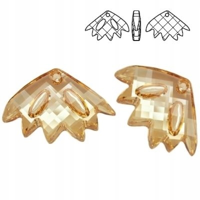 6901 MM 30 Swarovski Zinnia Golden Shadow Gsha