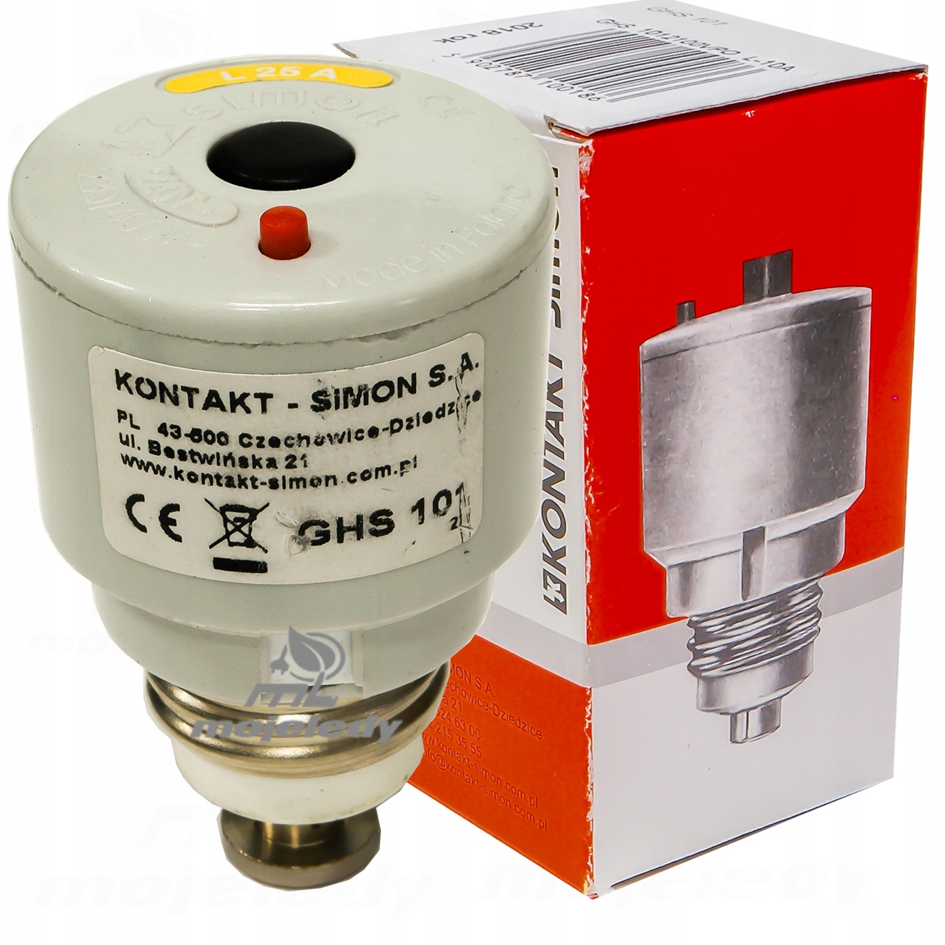 Automatická pojistka L 25A, automatický vypínač, šroubovací zátka E27