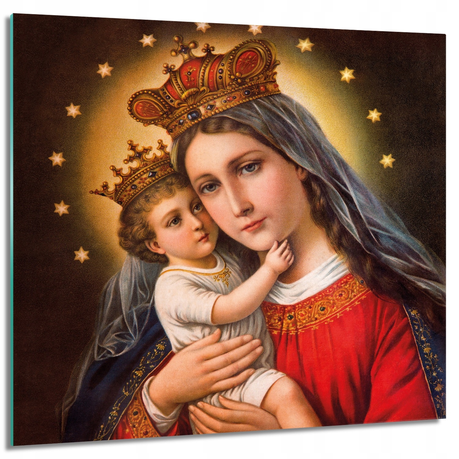 

Foto na szkle foto-obraz Jezusek Madonna 60x60