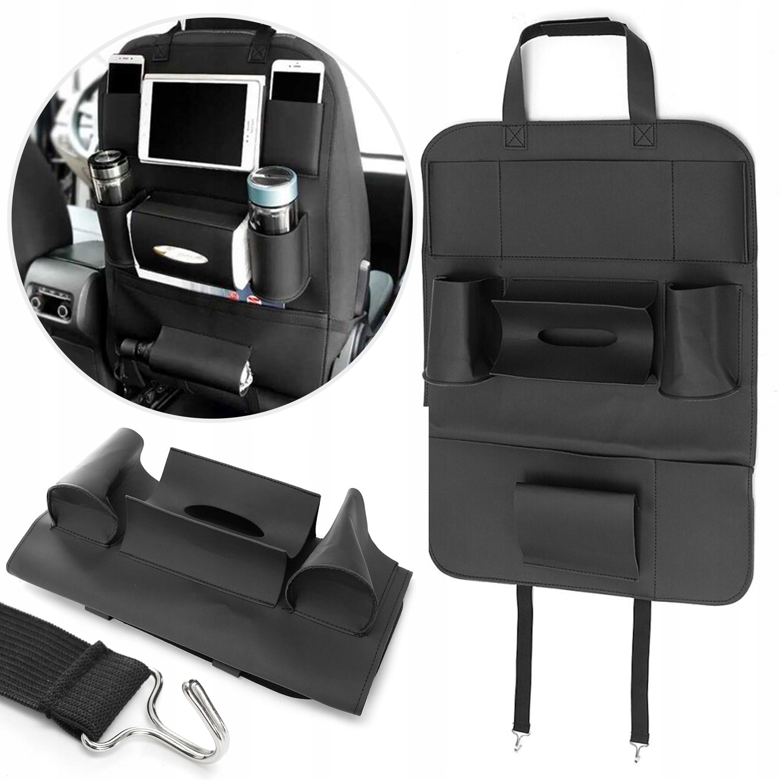 

Organizer Na Fotel Samochodowy do Auta Ekoskóra