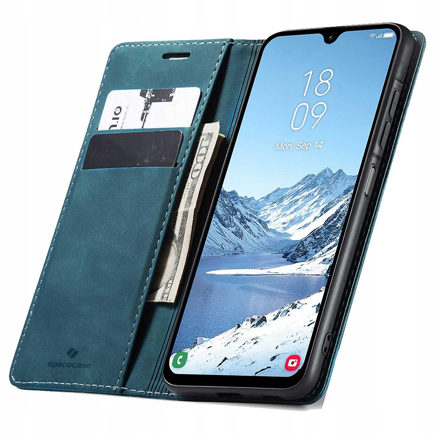 Spacecase Wallet Galaxy A26 modrá