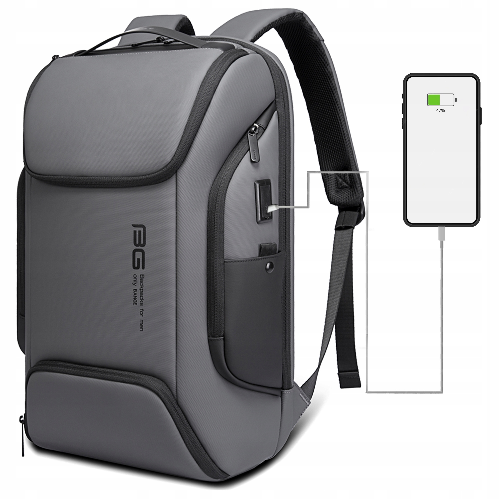 

Wodoodporny Plecak biznesowy Bange na Laptopa Usb