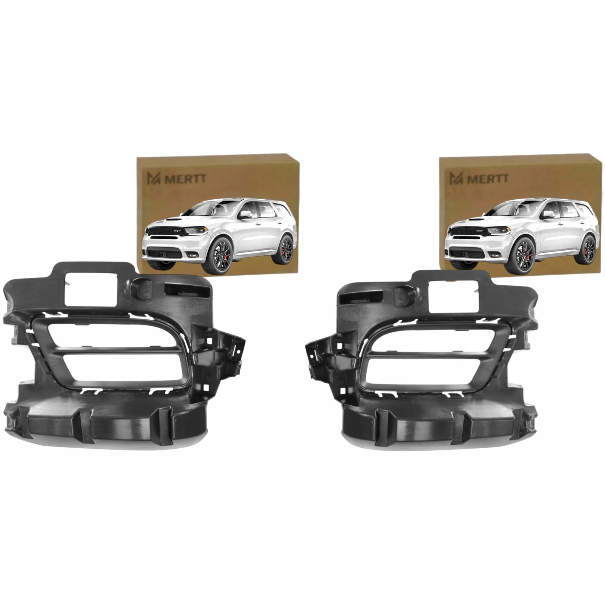 Atrapa Pravá Levá Upevnění Mřížky Úchop Halogenu Dodge Durango 14- Komplet
