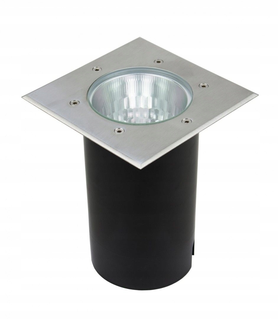 Lampa nájazdová strieborná štvorcová 18 cm E27 IP67 Su-ma