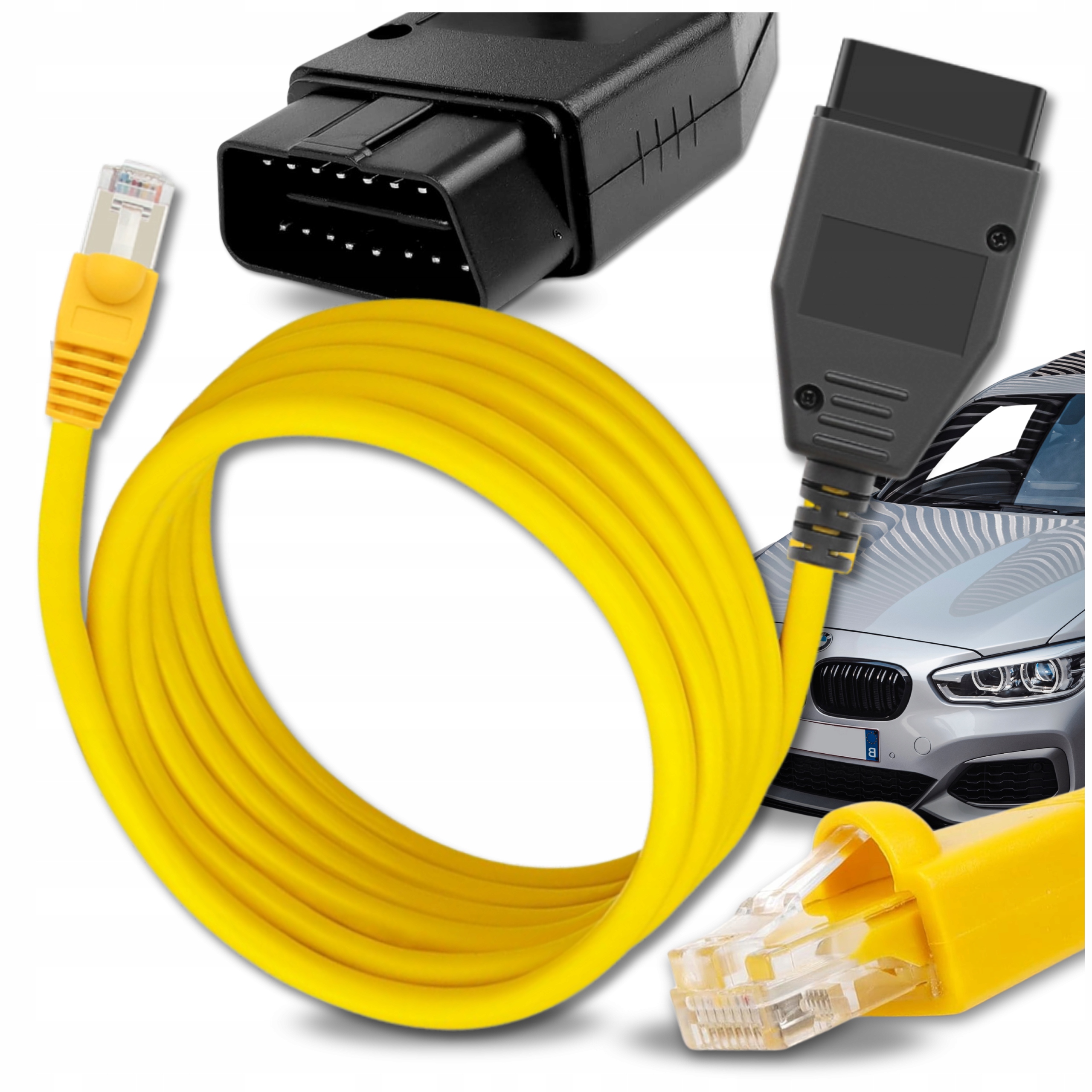 Kabel Interfejs Enet Bmw Ista Inpa Tester Skaner E-sys Seria F G I 2,5m