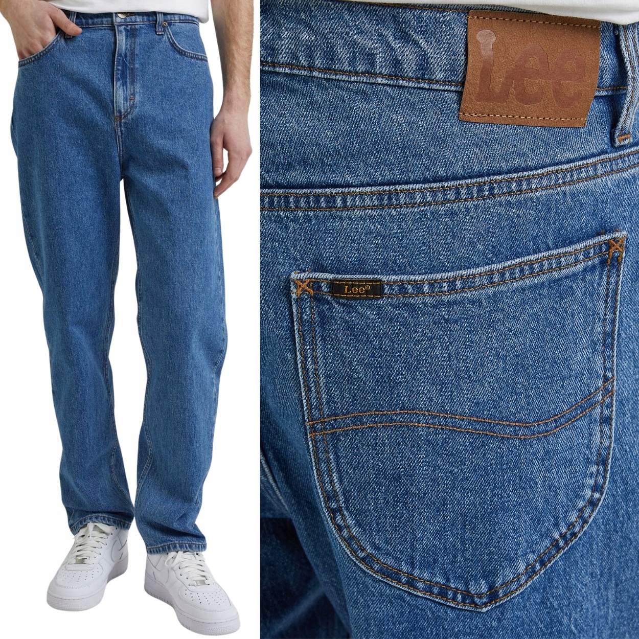 Lee Oscar Light New Hill Blue Džins volné zúžené džínové kalhoty W28 L32