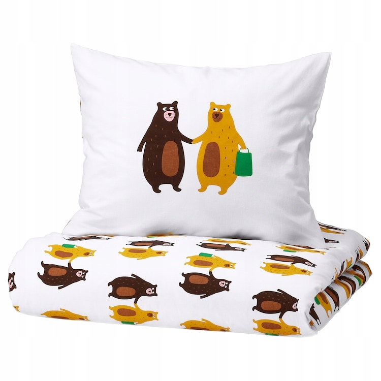 

Ikea Brummig Pościel dziecięca 150x200 niedźwiedź